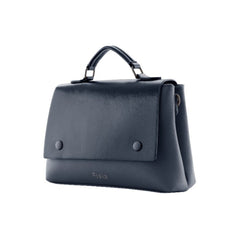 Foska Women's Crossbody & Shoulder Bag with Scarf - Top Handle Handbag Brown - Black - Dark Blue