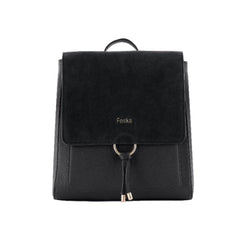 Foska Women's Convertible 2-in-1 Bag: Tote & Backpack - Smooth PU Leather - 29.5x32 cm