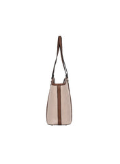 Foska Women's Wide Tote & Shoulder Bag - Two-Tone Design - 47x28 cm