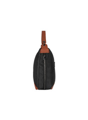Foska Women's Wide Tote & Shoulder Bag - Fabric & PU Leather - 39x30 cm