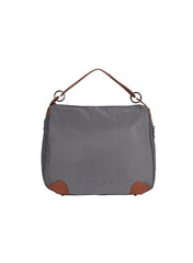 Foska Women's Wide Tote & Shoulder Bag - Fabric & PU Leather - 39x30 cm