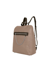 Foska Women's Large Backpack - Smooth PU Leather - University/Laptop Bag - 30.5x36.5 cm