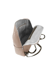 Foska Women's Large Backpack - Smooth PU Leather - University/Laptop Bag - 30.5x36.5 cm