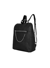 Foska Women's Large Backpack - Smooth PU Leather - University/Laptop Bag - 30.5x36.5 cm