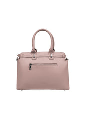Foska Women’s Structured Shoulder Bag – Geometric Textured Design with Top Handles & Adjustable Strap – Taupe
