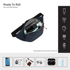 TOM CRUISER GRAND TOUR - SOFT EDITION WAIST BAG BLACK, LIGHT GREY, NAVY