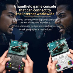 J36 Retro Handheld Game Console with 4.3” Display, Built-in Games, Multi-Emulator Portable Gaming Device