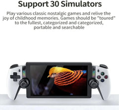 M28 Retro Handheld Game Console 7.1” IPS HD Screen, 20,000+ Built-in Games, Linux Gaming System, Dual Analog Sticks, HDMI 4K TV Output, RGB Lighting, 4000mAh Battery