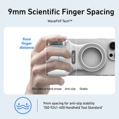 Magnetic 360° LED Phone Photography Grip with MagSafe‑Style Light & Rotating Clamp