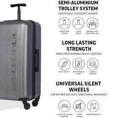 TOMCRUISER SPACE HARD TROLLEY 20,24,28 inch GRAY, BLACK, PURPLE