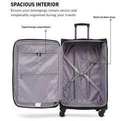 TOMCRUISER LEGACY SOFT LUGGAGE TROLLEY GREEN (20", 24", 28")