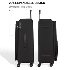 TOMCRUISER LEGACY SOFT LUGGAGE TROLLEY GREEN (20", 24", 28")