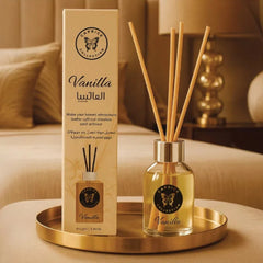 Reed Diffuser – Vanilla Fragrance With Essential Oil, 110ml - Long-Lasting Home Fragrance