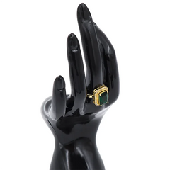 Zircon Square Stone Ring