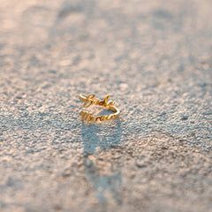 Personalized Name Ring- 21k Gold Plated - Silver