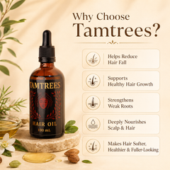 Tamtrees Organic Hair Growth & Strength Oil – ALL Organic - 100ML