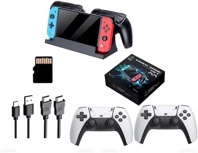 M20 Pro Retro Gaming Console Bundle – 7" HD Display, Dual Wireless Controllers & TV Dock