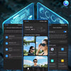 AI Smart Glasses Featuring 135 Languages Translation, 8MP HD Recording, AI Assistant, Phone-Based Voice Navigation, Auto-Tint Sunglasses, and Open-Ear Audio – Designed for Men & Women
