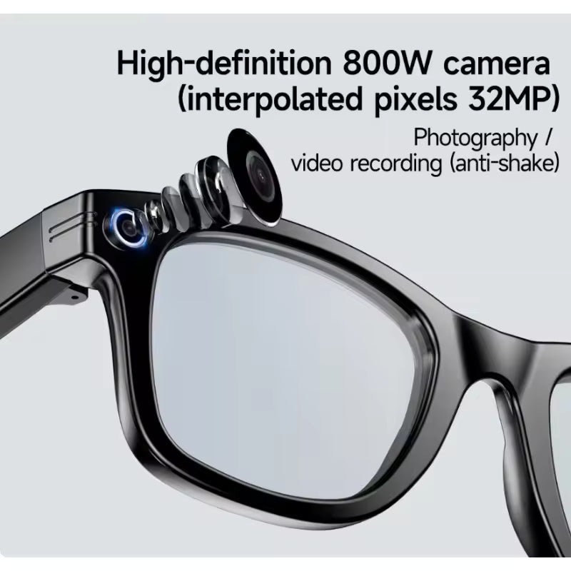 AI Smart Glasses Featuring 135 Languages Translation, 8MP HD Recording, AI Assistant, Phone-Based Voice Navigation, Auto-Tint Sunglasses, and Open-Ear Audio – Designed for Men & Women