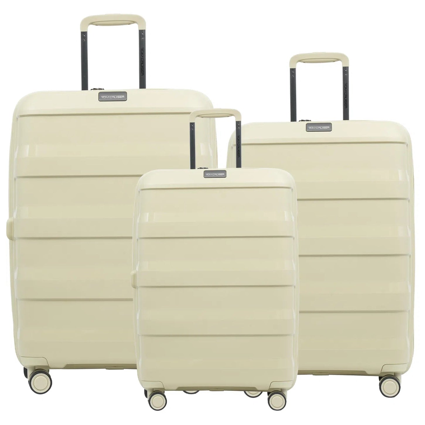 TOM CRUISER AEROLITE PP HARD TROLLEY BRIGHT YELLOW, OLIVE, EGRET GREY (3PCS - 20", 24" and 28"))