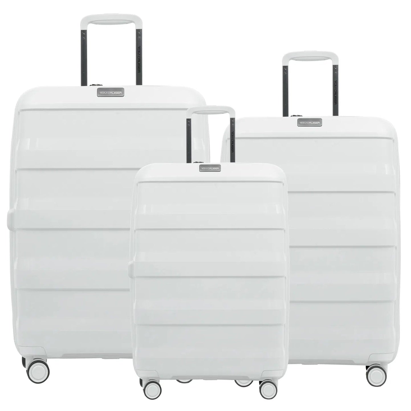 TOM CRUISER AEROLITE PP HARD TROLLEY BRIGHT YELLOW, OLIVE, EGRET GREY (3PCS - 20", 24" and 28"))