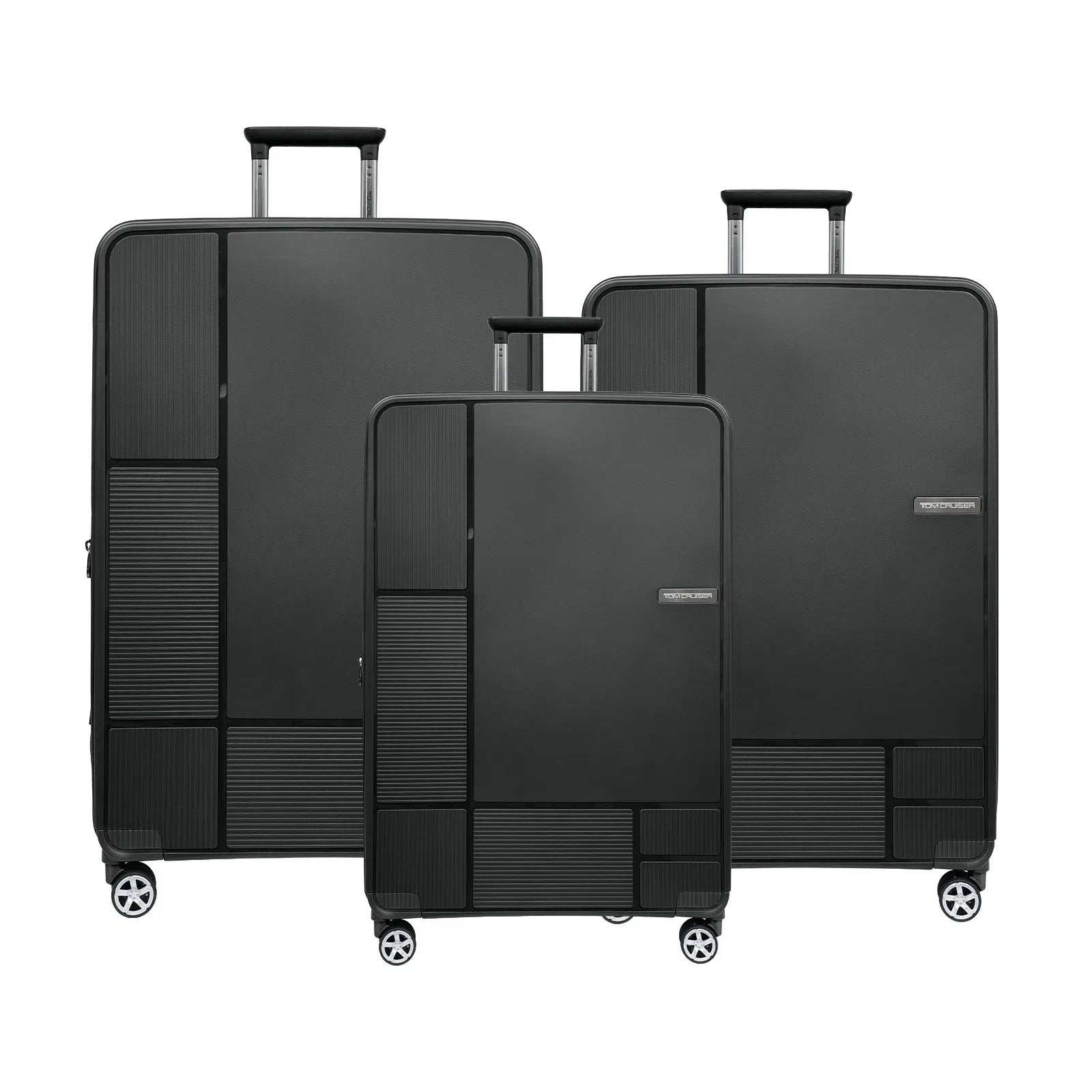 TOM CRUISER TRAVEL MATE PP HARD TROLLEY REDBERRY, FOREST GREEN, DARK BLACK (3 PCS)