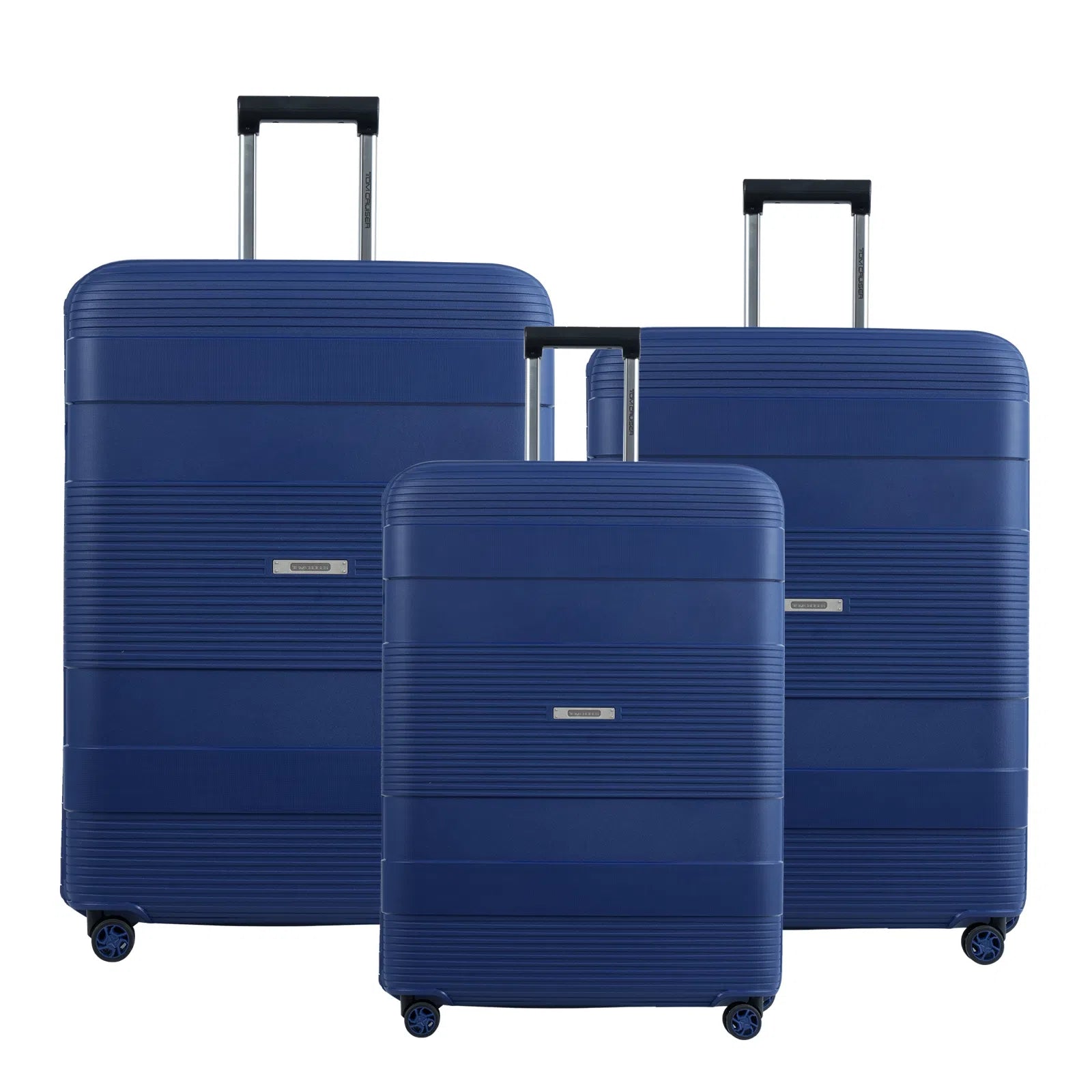 TOM CRUISER INTELLICASE PP HARD TROLLEY ALL WHITE, DARK GRAY, BLUE (3 PCS)