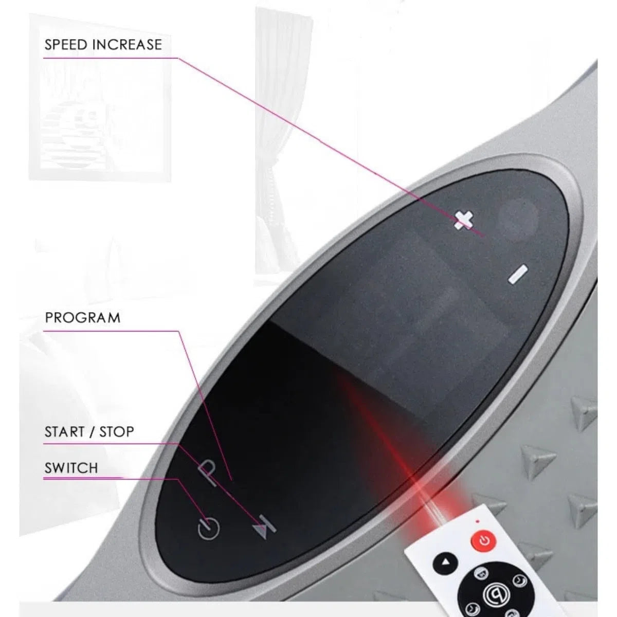 Vibration Plate Fitness Platform Exercise Machine Vibrating Lymphatic Drainage