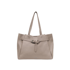 Foska Women's Large Shoulder Bag - Classic Design Brown - 37.5x28.5 cm