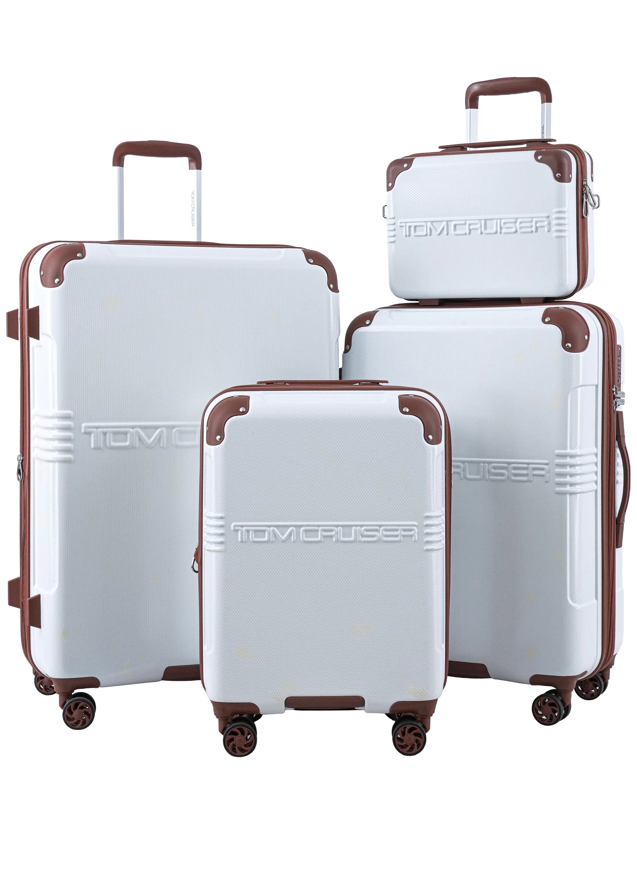 TOMCRUISER GRAND TOUR HARD TROLLEY 16,20,24,28 inch  WHITE, BLACK