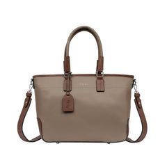 Foska Women's Wide Tote & Shoulder Bag - Two-Tone Design - 43x27 cm