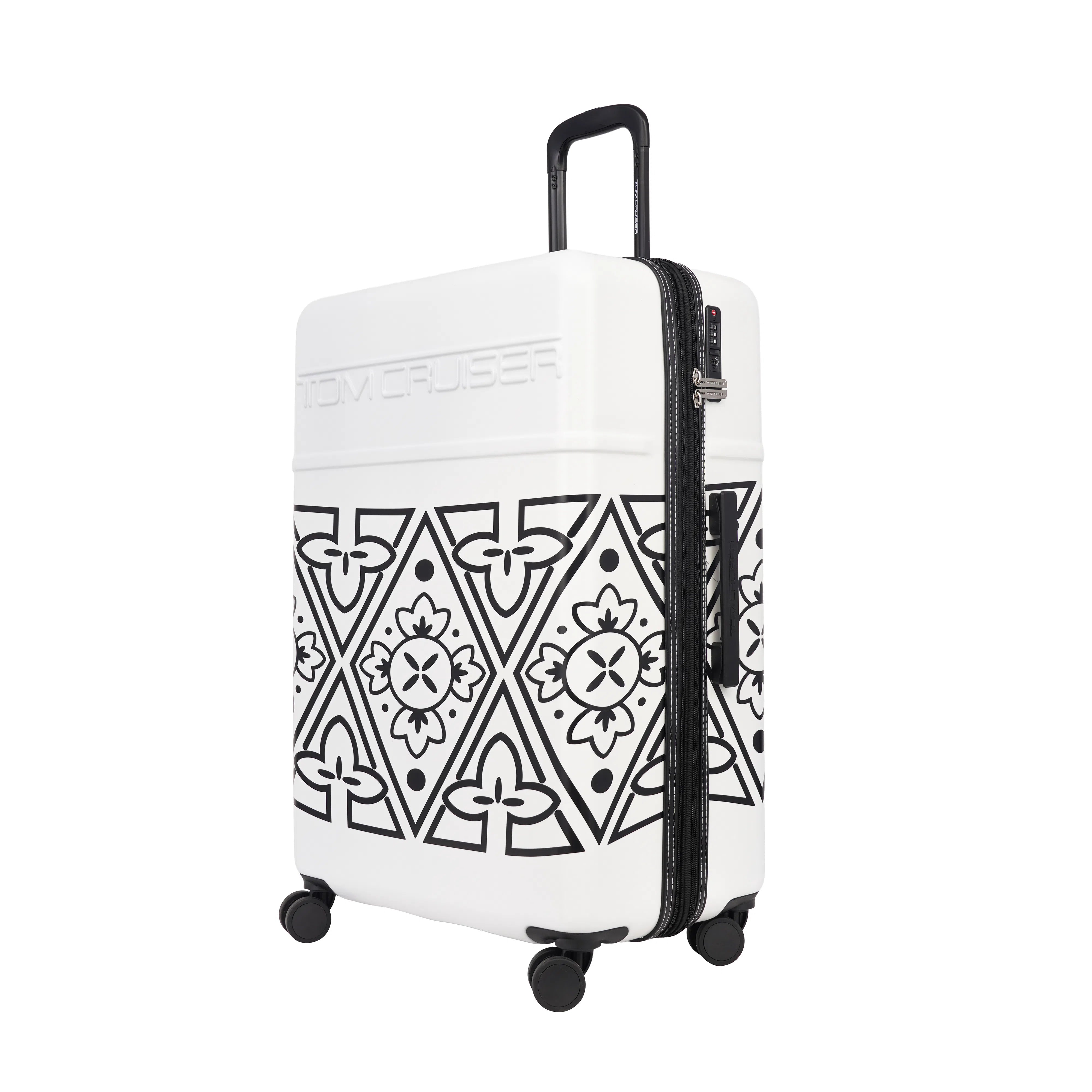 TOMCRUISER VISION HARD TROLLEY Set WHITE, BLACK (3pc)