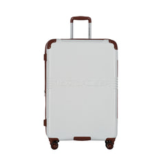 TOMCRUISER GRAND TOUR HARD TROLLEY 20 inch With 16 inch Vanity Case  WHITE TC-HT-157
