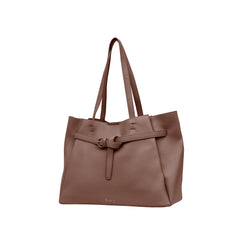 Foska Women's Large Shoulder Bag - Classic Design Brown - 37.5x28.5 cm