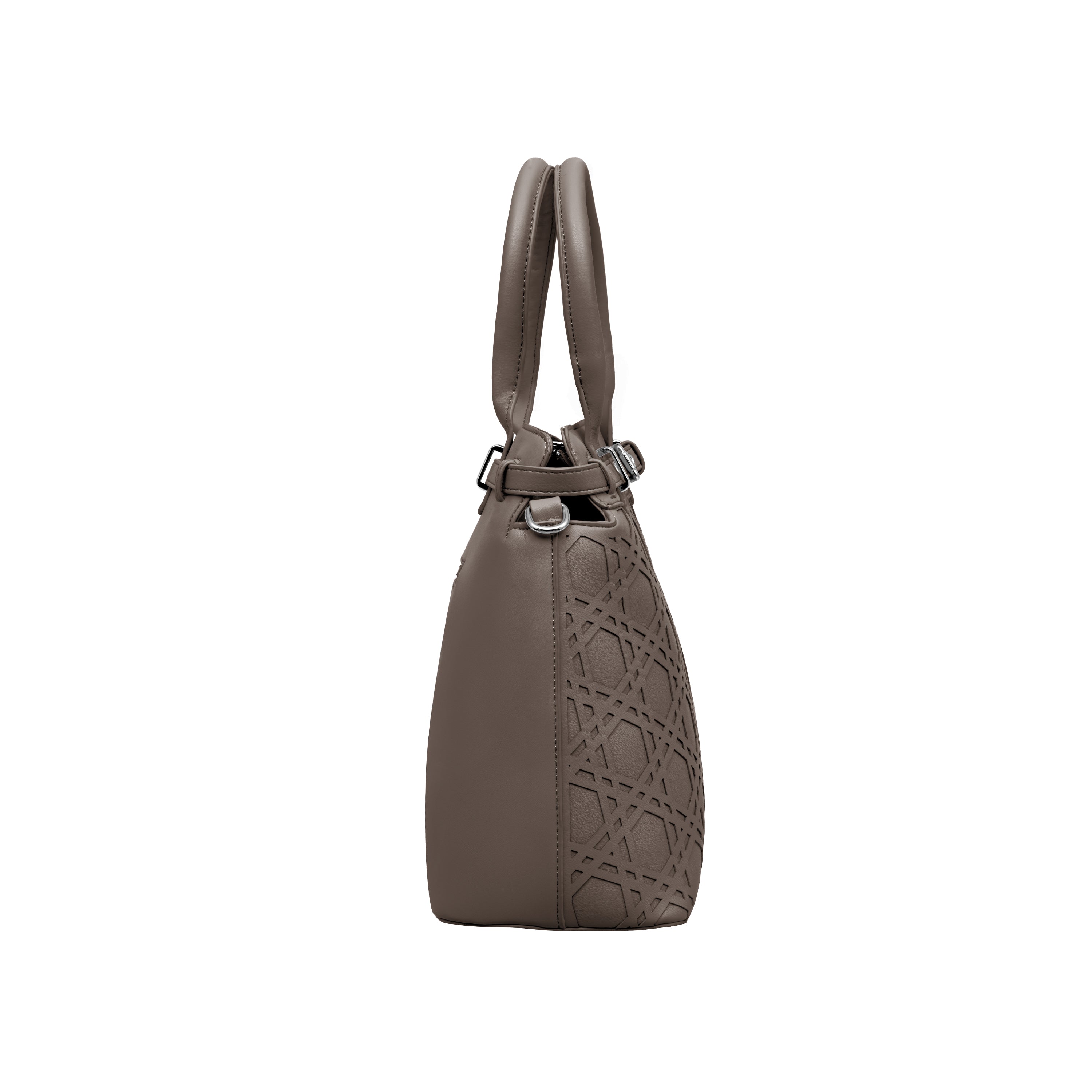 Foska Women's Versatile Fashion Tote Bag – Shoulder Handbag -Metal Chain Detail Black - Pink - Khaki - 33x27 cm