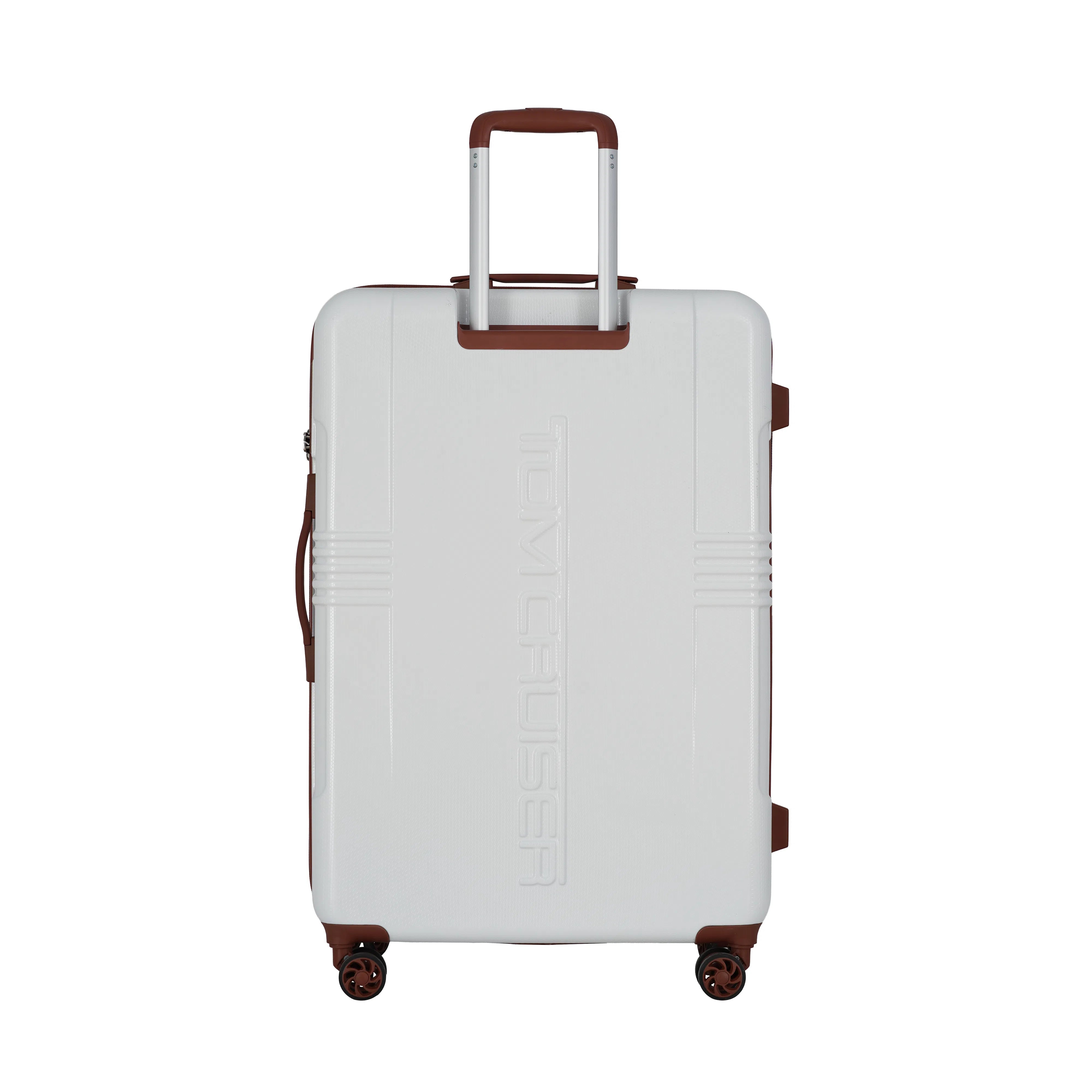 TOMCRUISER GRAND TOUR HARD TROLLEY 20 inch With 16 inch Vanity Case  WHITE TC-HT-157