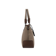 Foska Women's Wide Tote & Shoulder Bag - Two-Tone Design - 43x27 cm