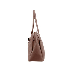 Foska Women's Large Shoulder Bag - Classic Design Brown - 37.5x28.5 cm