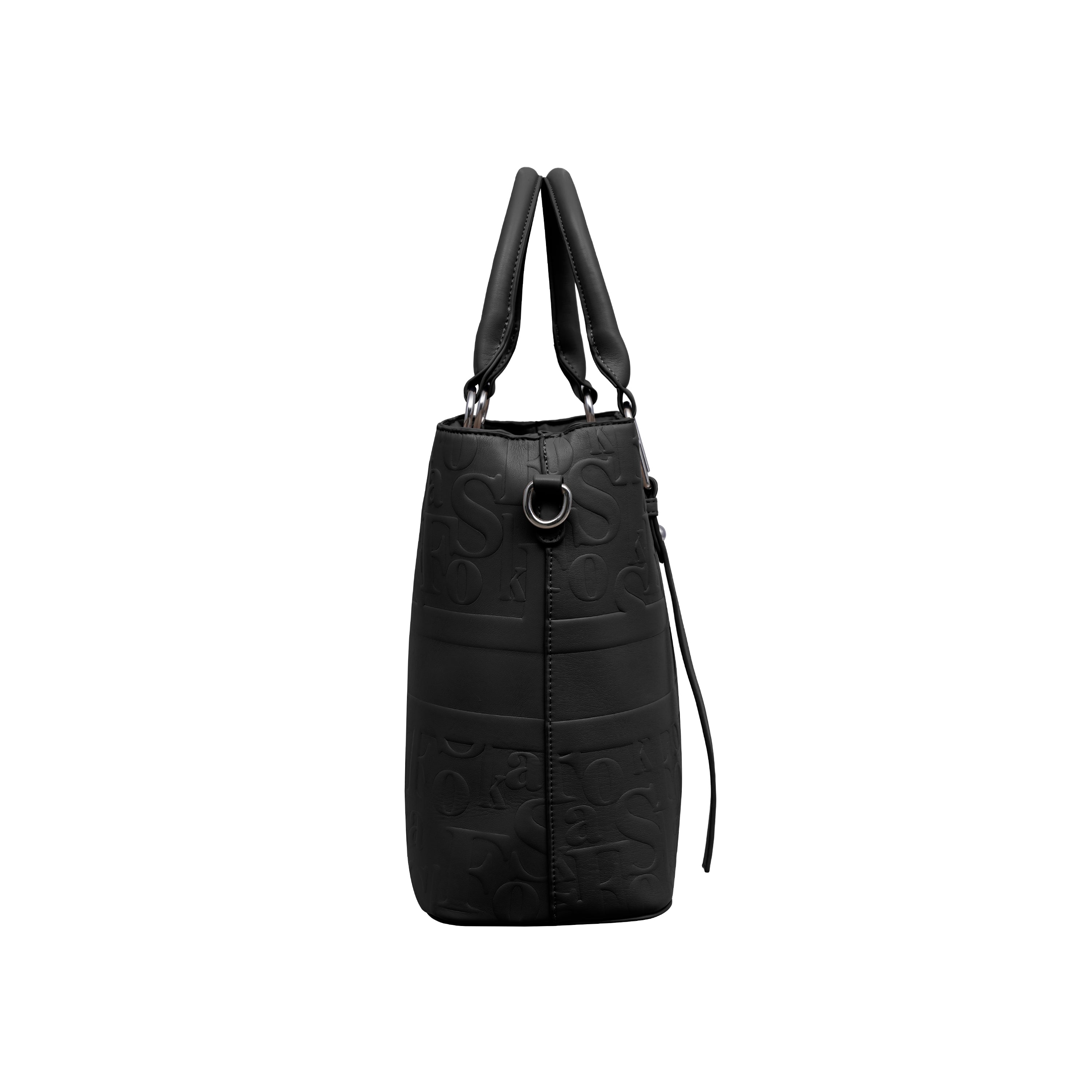 Foska Women's Shoulder Bag - Smooth PU Leather - Wide & Classic Design - 33x26 cm