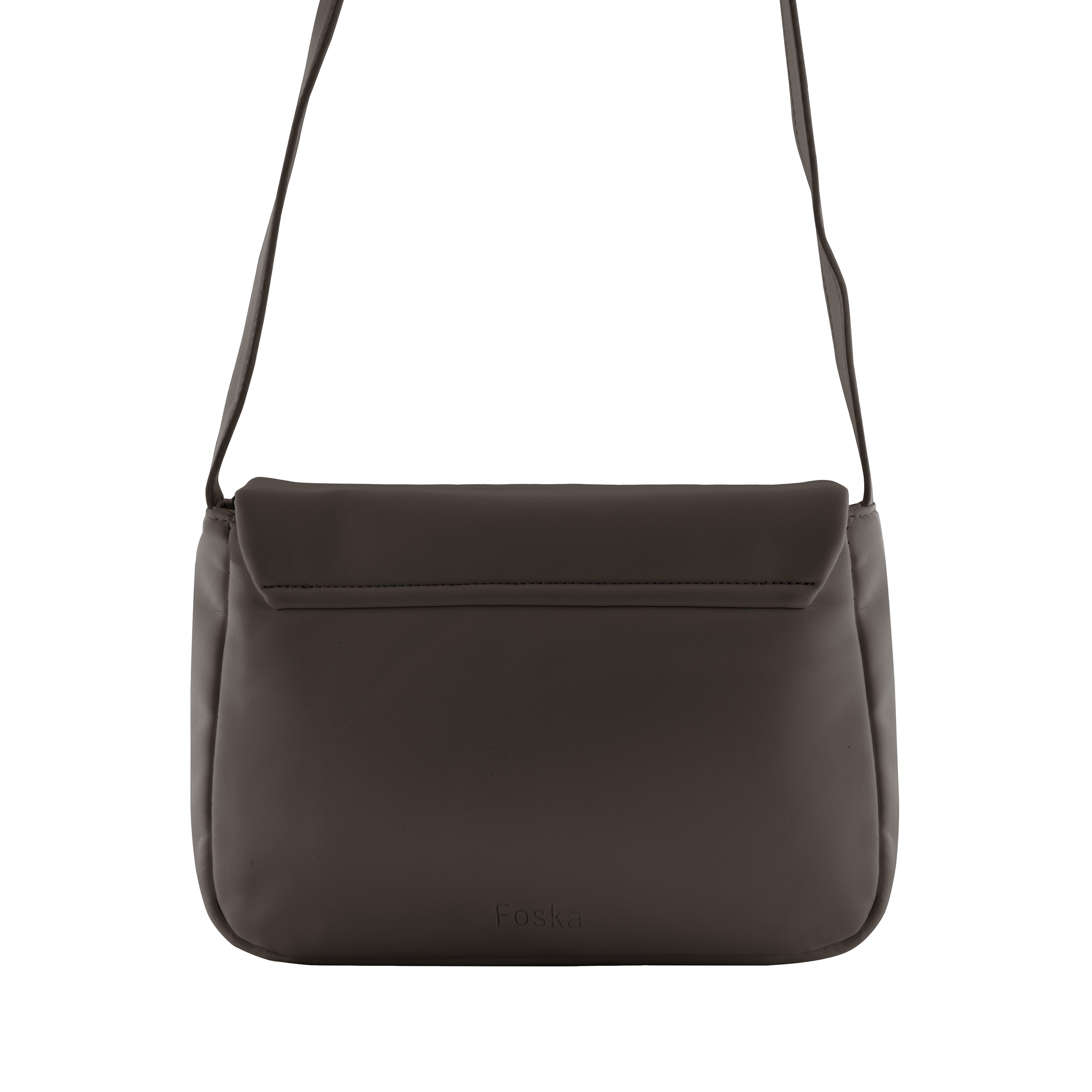 Foska Women's Small Cross-Body Bag - Smooth PU Leather  - 24x19 cm