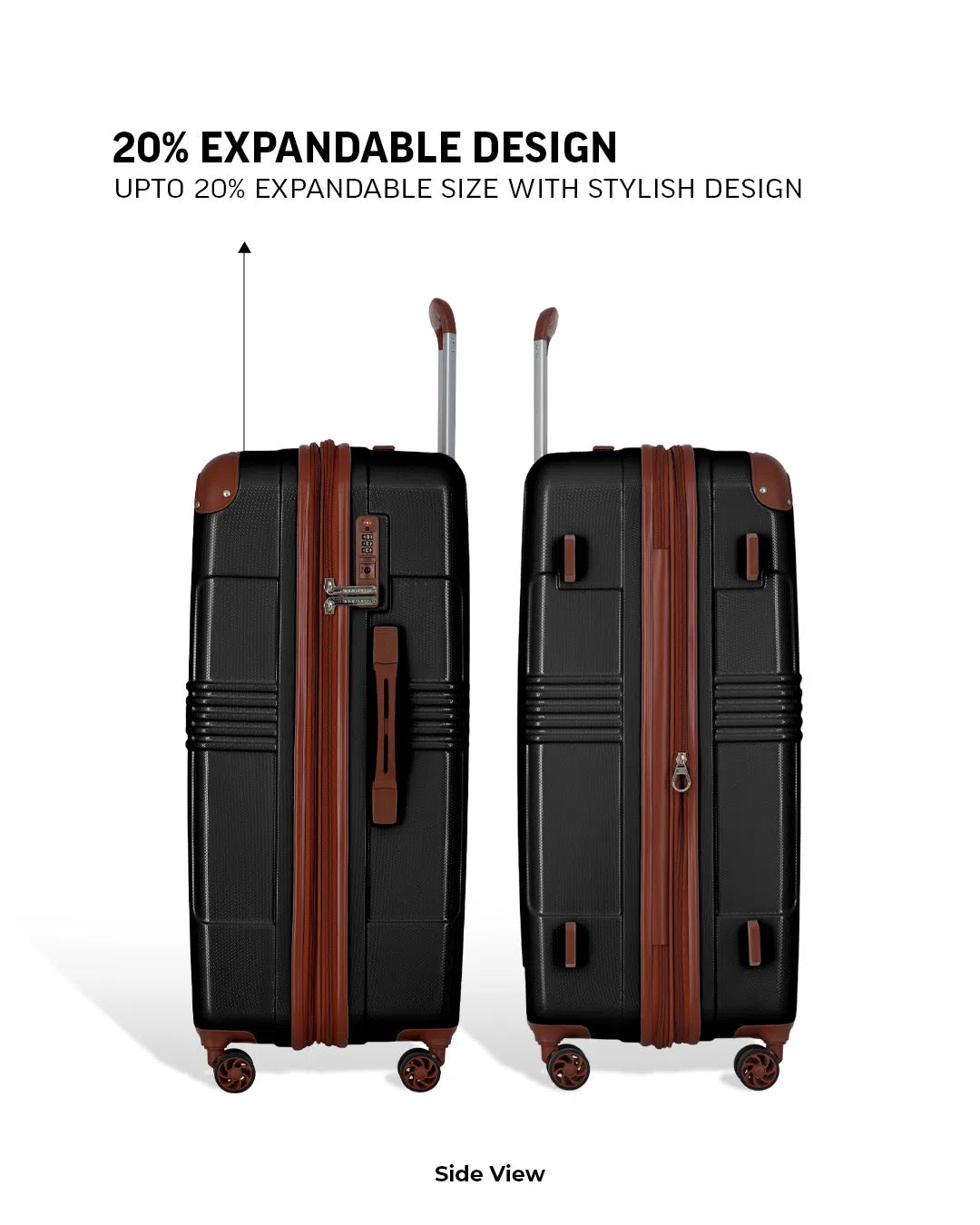 TOMCRUISER GRAND TOUR HARD TROLLEY 24, 28 inch BLACK