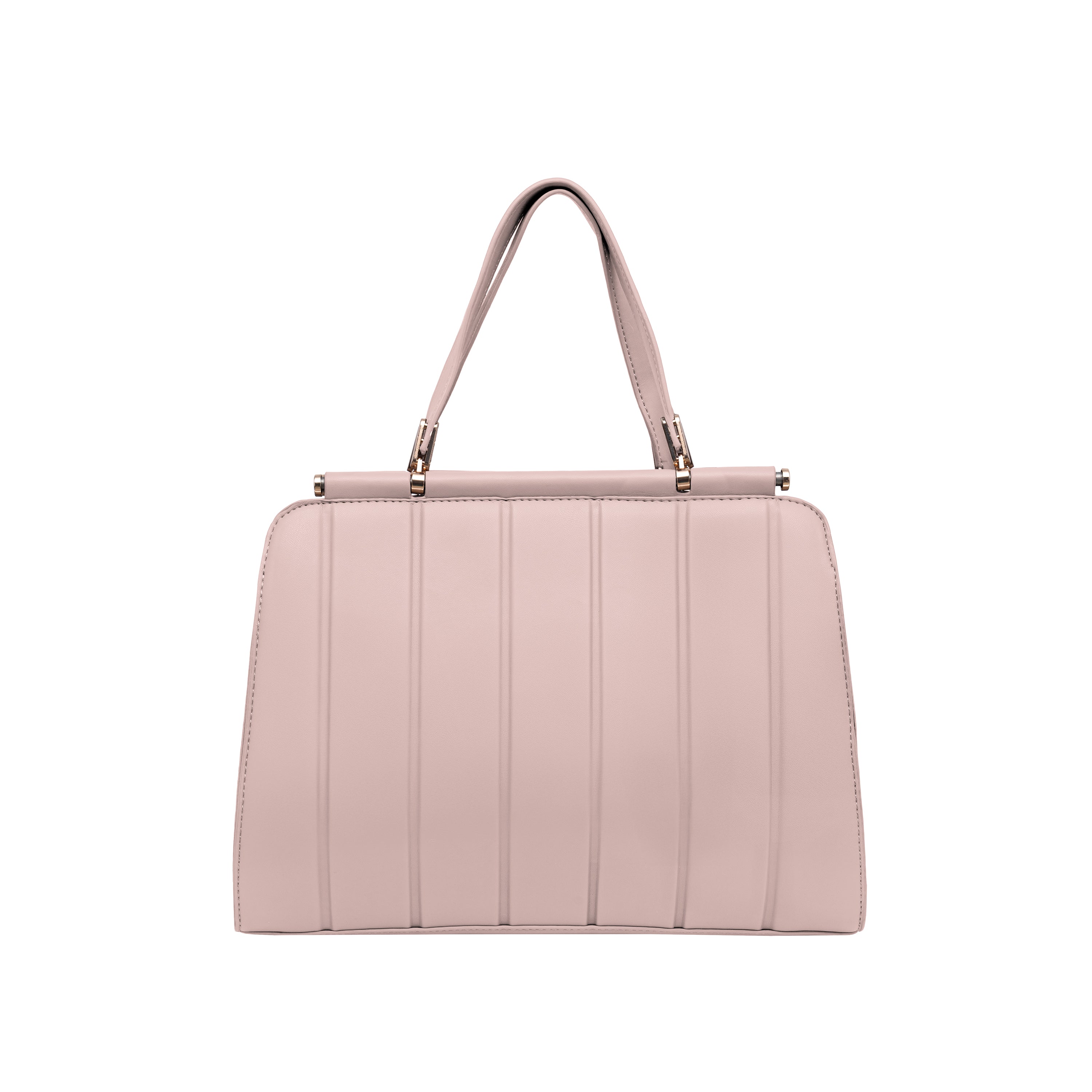 Foska Women's Shoulder Bag - Classic Smooth PU Leather - Black, Khaki, Pink - 36x25.5 cm