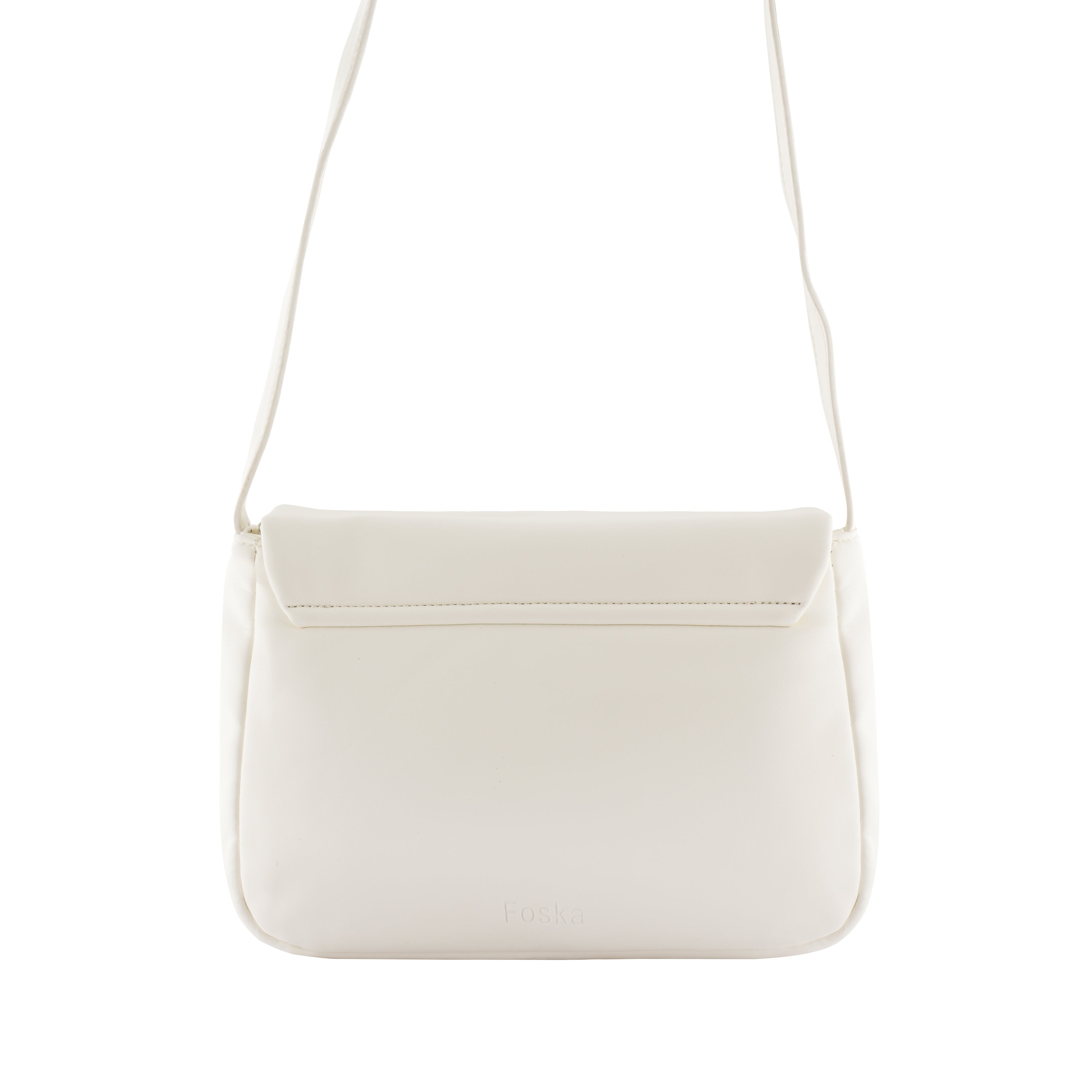 Foska Women's Small Cross-Body Bag - Smooth PU Leather  - 24x19 cm