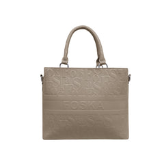 Foska Women's Shoulder Bag - Smooth PU Leather - Wide & Classic Design - 33x26 cm