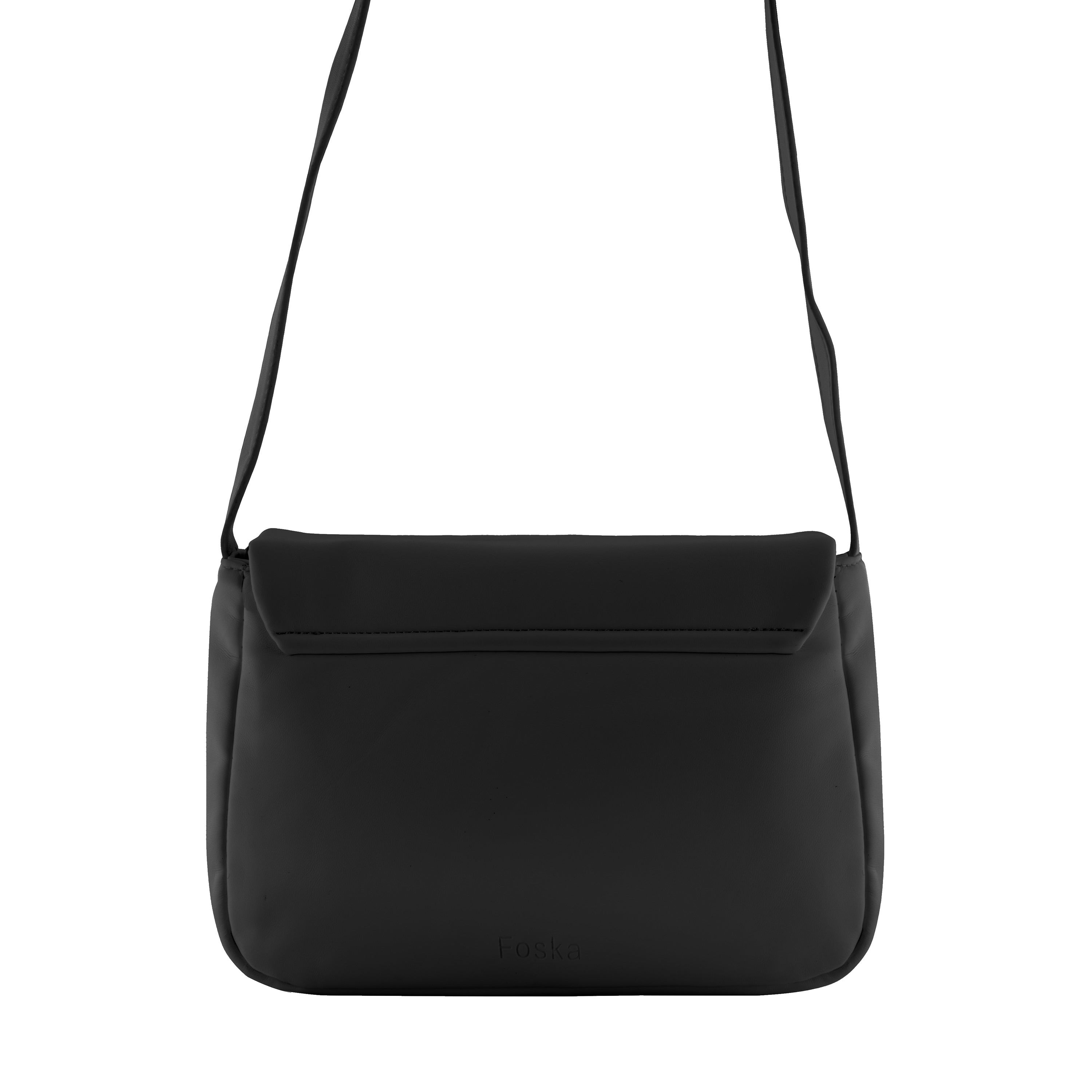 Foska Women's Small Cross-Body Bag - Smooth PU Leather  - 24x19 cm