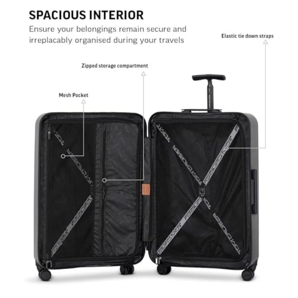 TOMCRUISER SPACE HARD TROLLEY 20,24,28 inch  BLACK
