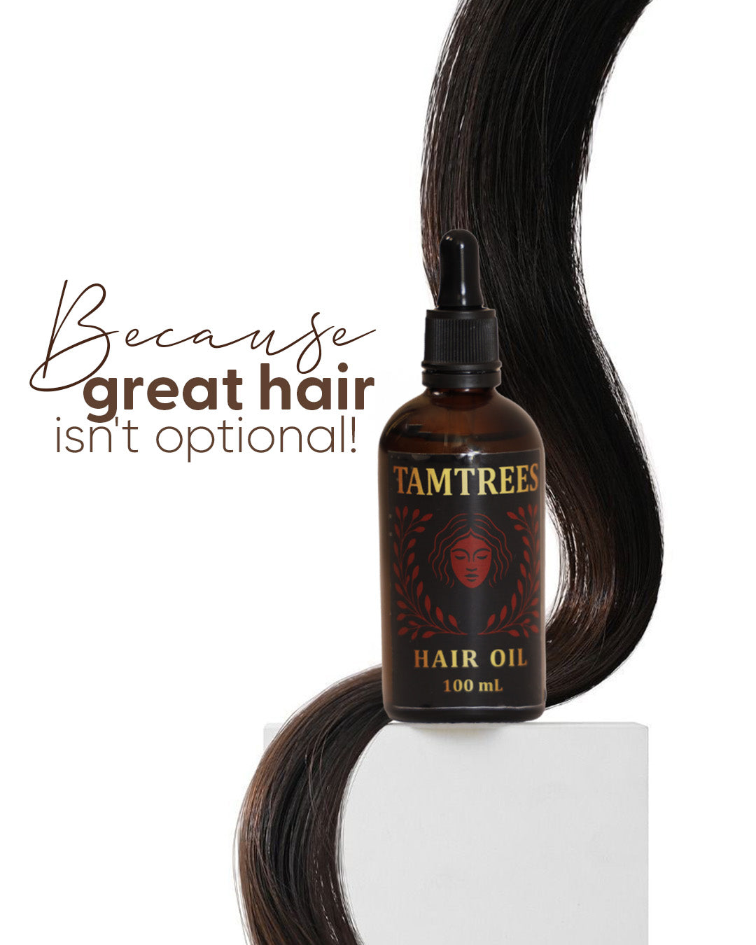 Tamtrees Organic Oil Essential For Hair Growth & Strength for Women - 100% Pure Organic - 100ML