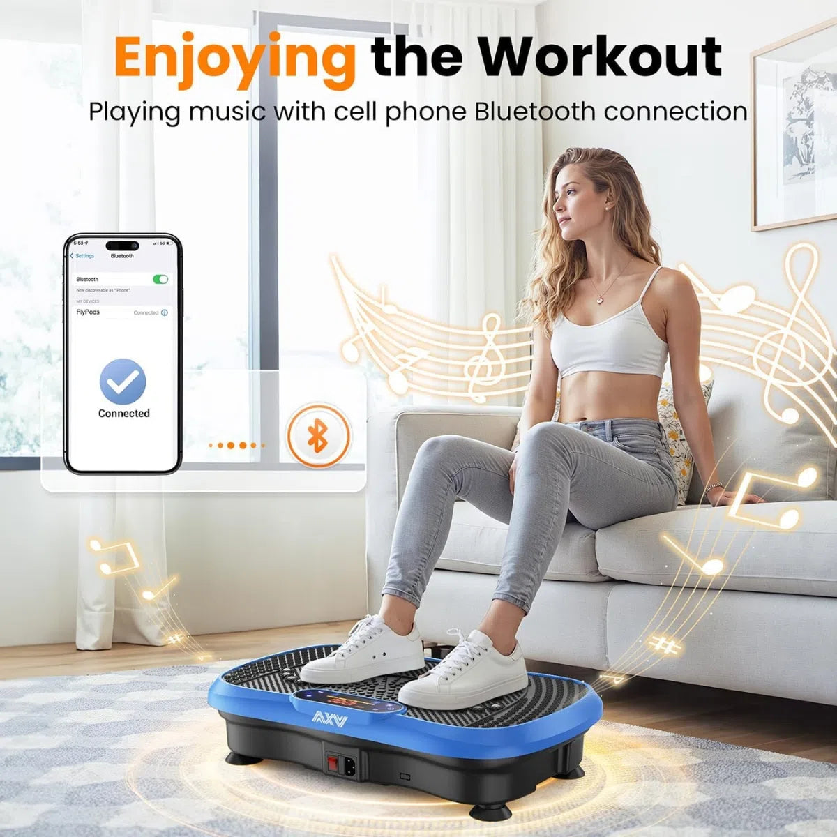 Vibration Plate Fitness Platform Exercise Machine Vibrating Lymphatic Drainage