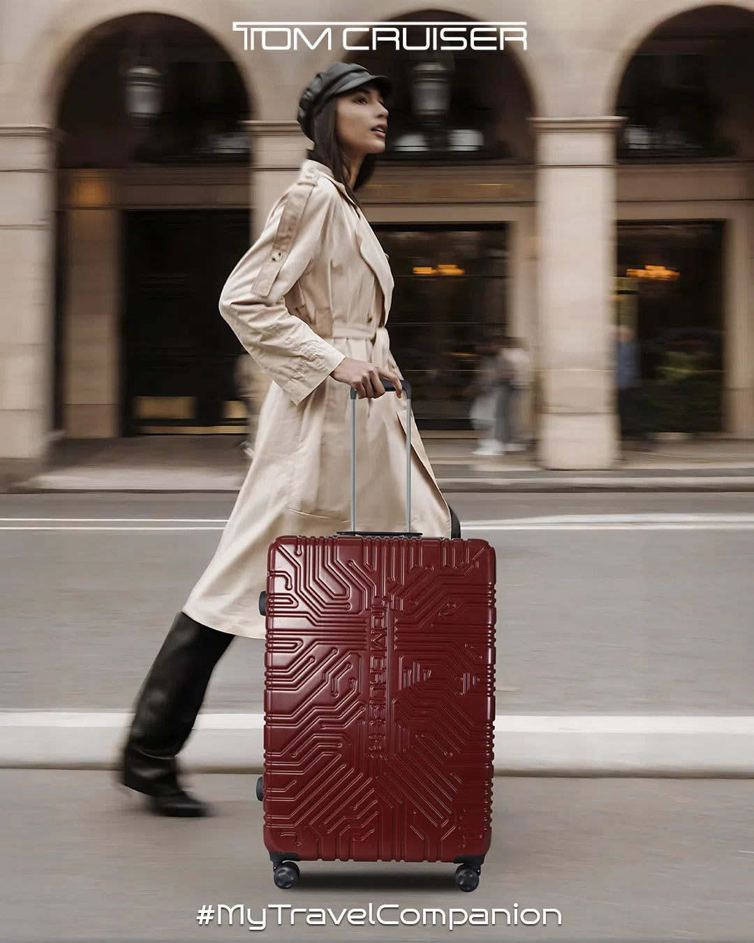 TOMCRUISER MATRIX HARD TROLLEY 20,24,28 inch  SILVER, RED, BLUE