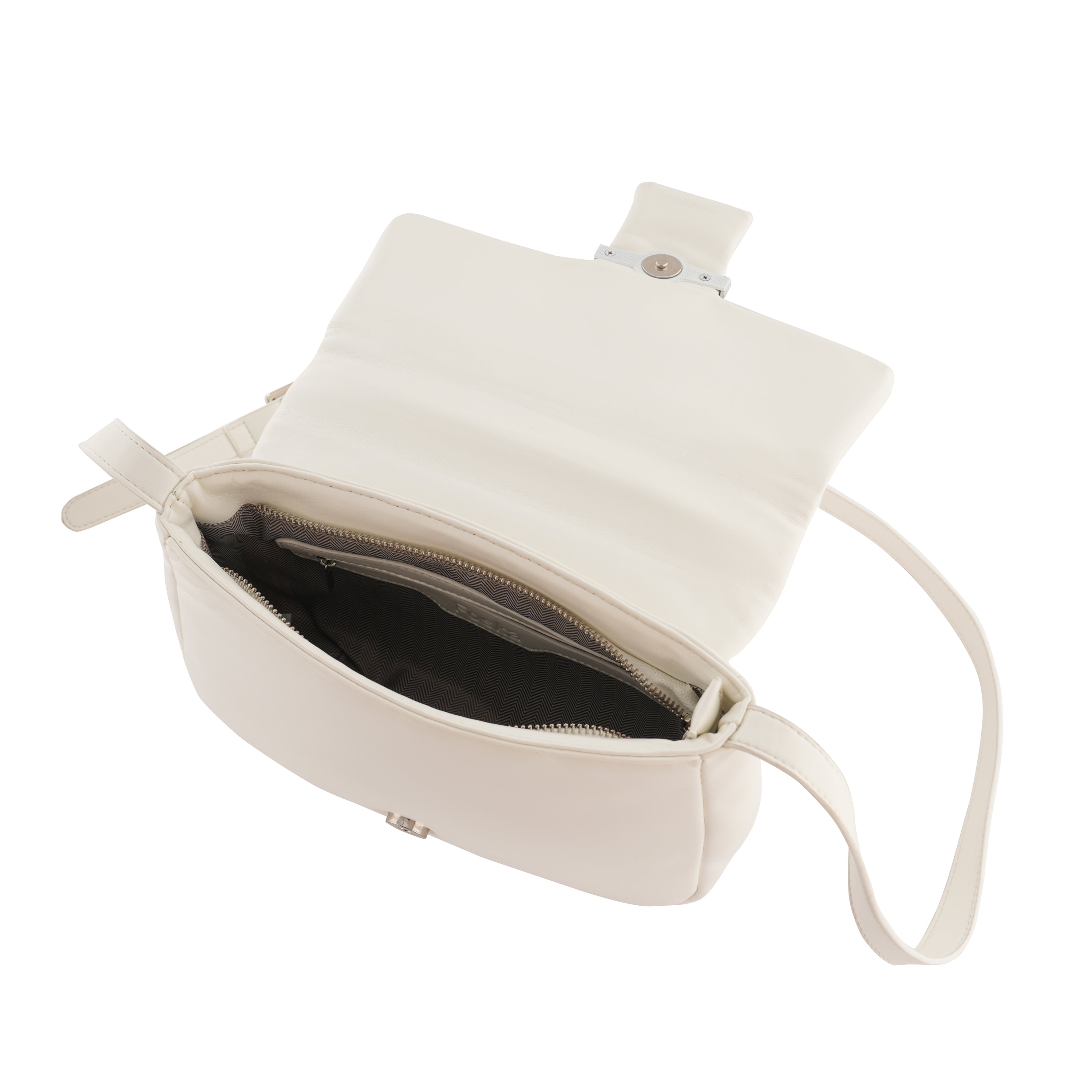 Foska Women's Small Cross-Body Bag - Smooth PU Leather  - 24x19 cm